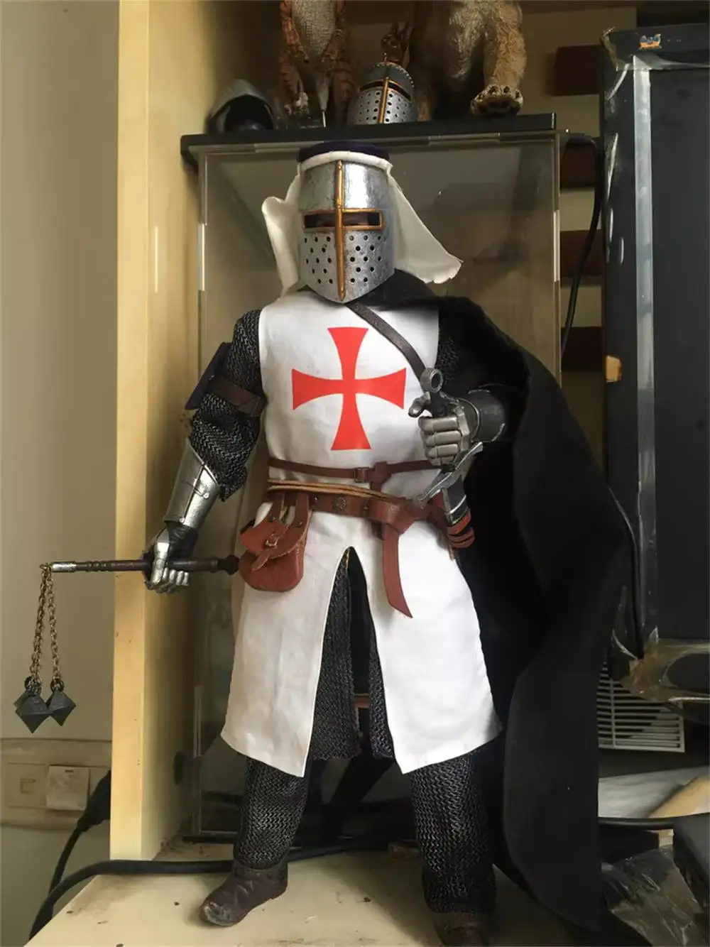 1/6th COOMODEL Old Vintage Knight Warrior Long Cloak Gown Mini Toys Model 4 Color Option For 12" Action Figure Scene Component