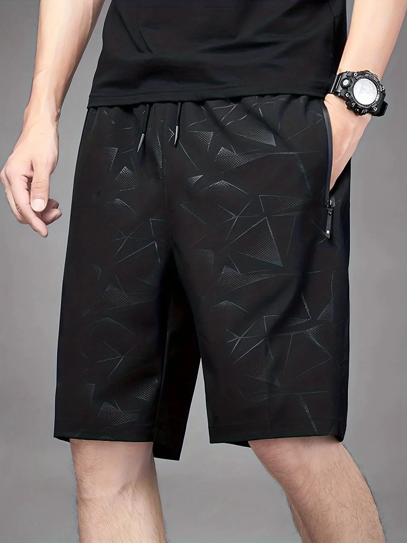 Men\'s Quick-Drying Sports Shorts,Summer With Pockets Breathable For Running, Fitness, Training7025