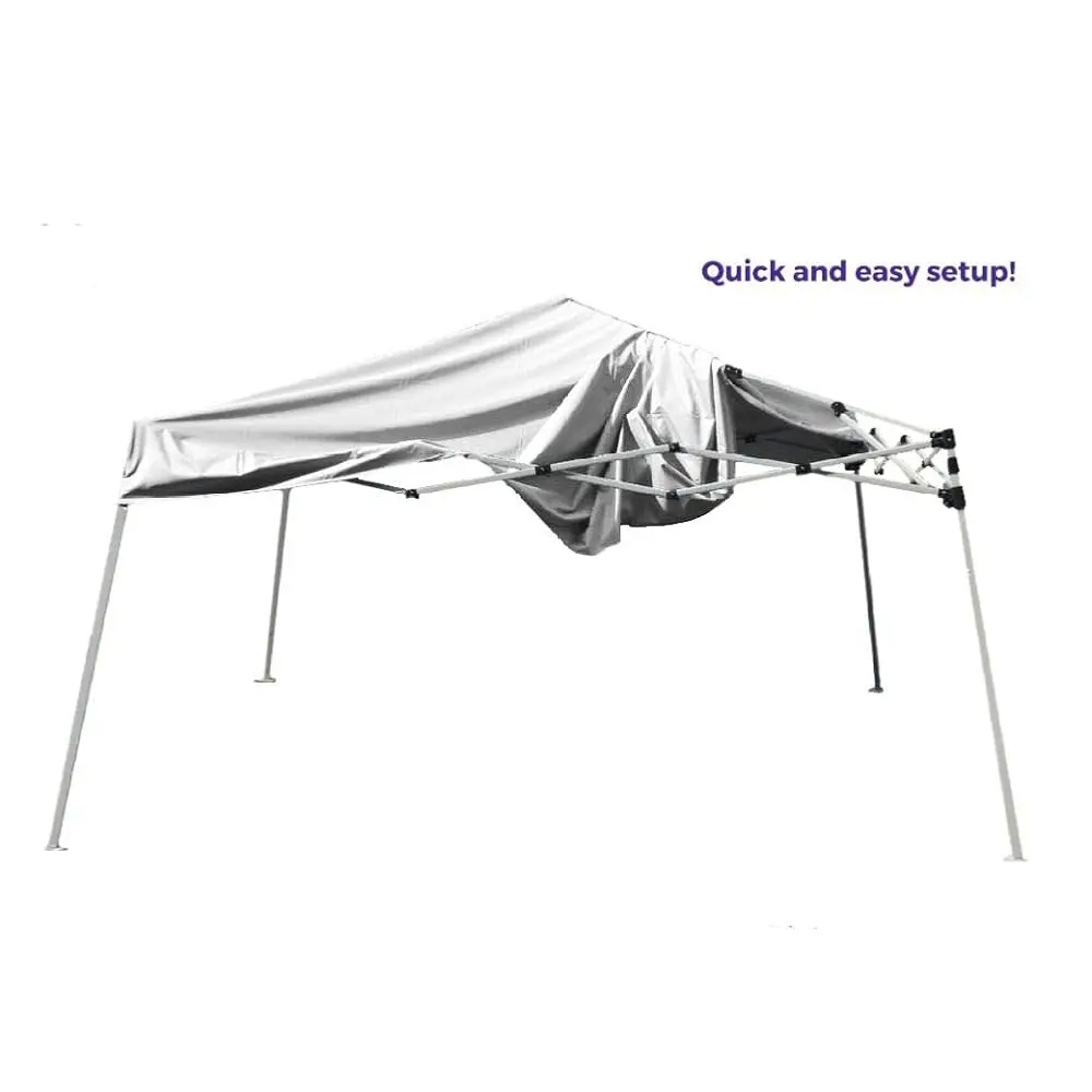 040000001 Slant Leg Canopy, 10' X 10', White-No Sidewall