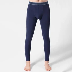 Caleçons thermiques en coton pour hommes, sous-vêtements, Leggings, grande poche, haute qualité