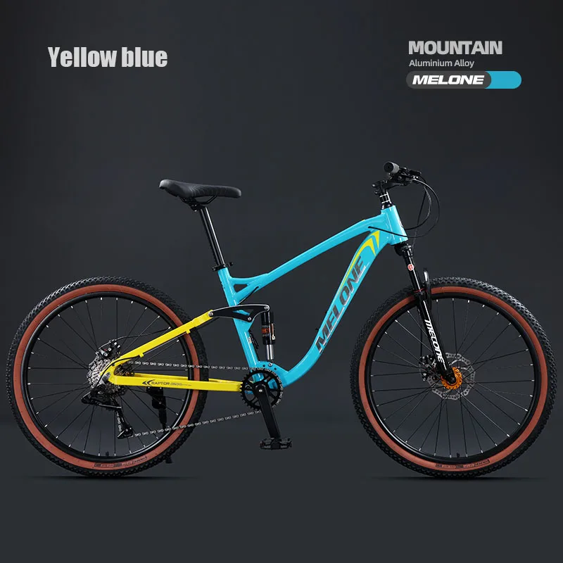 Cross Country Mountain Bicycle, Soft Tail Frame, Racing Bike, MTB, Off-Road Bicycle, 24 \