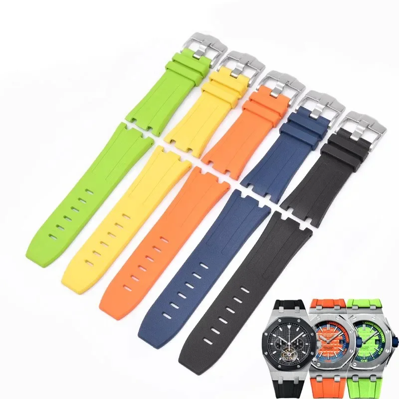 جديد المطاط سيليكون حزام الساعات 28 مللي متر ل AP حزام ل أوديمارس حزام ل بيجيه رويال اوك أوفشور 15710 15703 معصمه #3