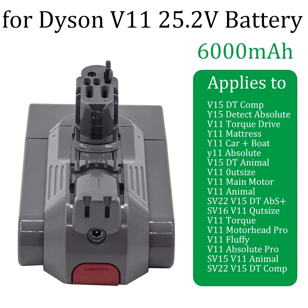 for Dyson SV15 25.2V Battery SV16 SV22 V15 DT Comp V11 Absolute  Fluffy Cyclone Animal Pro Handheld Vacuum Cleaner Spare Battery