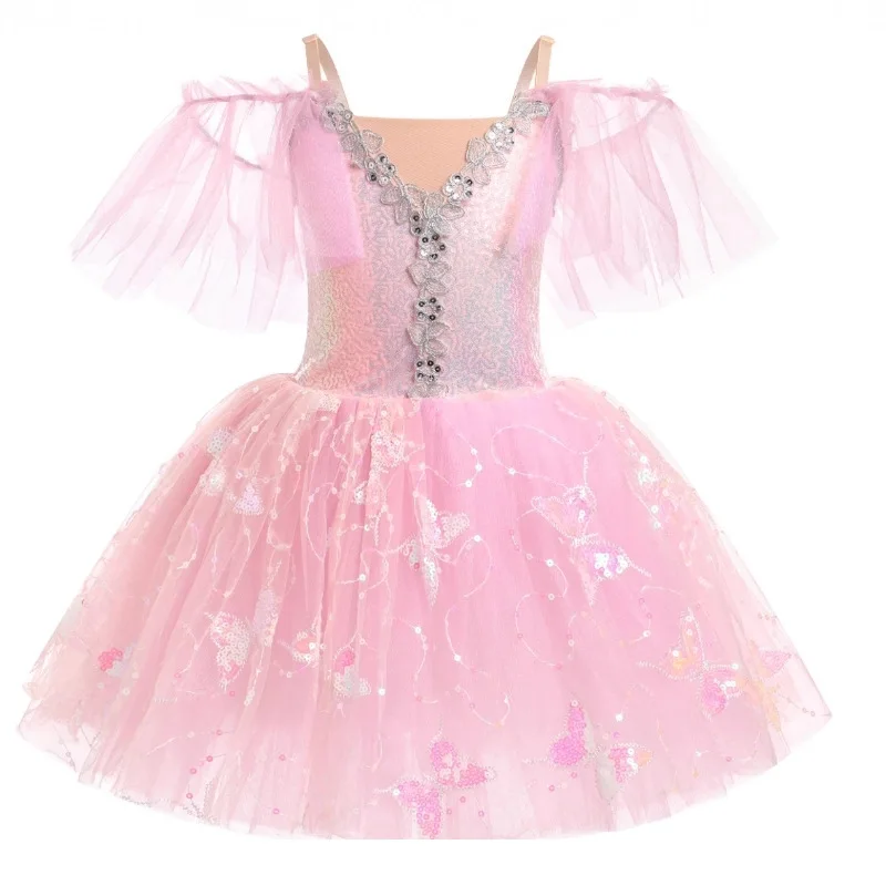 Tutu Mädchen Ballett Trikots Vestidos Ballerine Mädchen Kleider Tanz Kostüme Sommer Kinder Kleidung Party Ballett Kleid Kinder Outfit