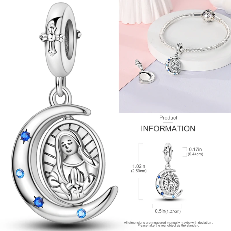 Neuer Russischer Matroschka-Anhänger aus 925 Sterling Silber, Russische Matroschka-Perle, Passend für Armbänder, DIY Damenschmuck Geschenk 2026 – Detail 35