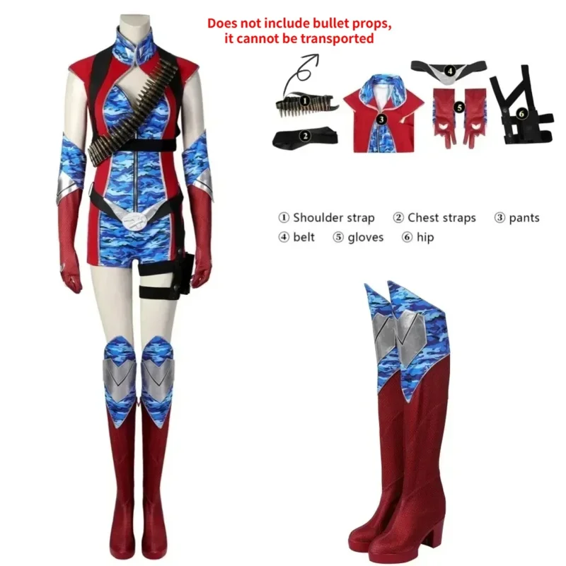 

FireCracker The Boys Season 4 costume women's jumpsuit accessories complete set and single item Halloween cosplay kn.7
