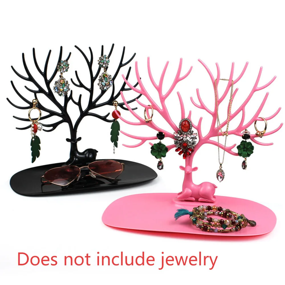 Acrylic Earrings Bracelet Stand Plastic Hanger Holder Deer Jewelry Organizer Jewelry Display Rack Ring Display Tools Ornament