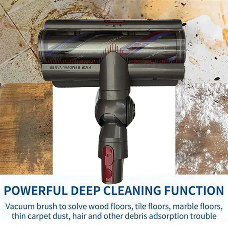 

AT28-Quick-Release Direct Drive Brush Head For Dyson V7/V8/V10/V11/V15 Vacuum Cleaner Parts For Hardwood Floor