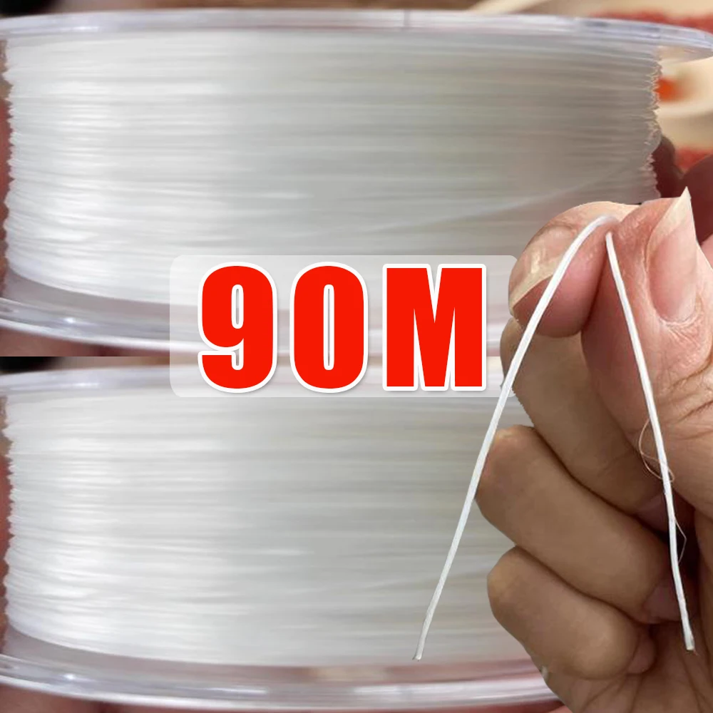 

90M/ROLL DIY Beading Stretch Cord Multi-purpose Stretchable Strong Elastic Crystal Beading Thread Cord Jewelry Making Accessorie