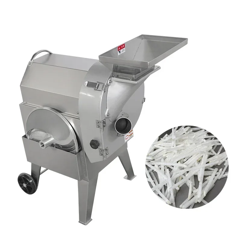 

Multi functional vegetable slicer stainless steel with fast cutting speed capable of slicing into shreds cubes and slices