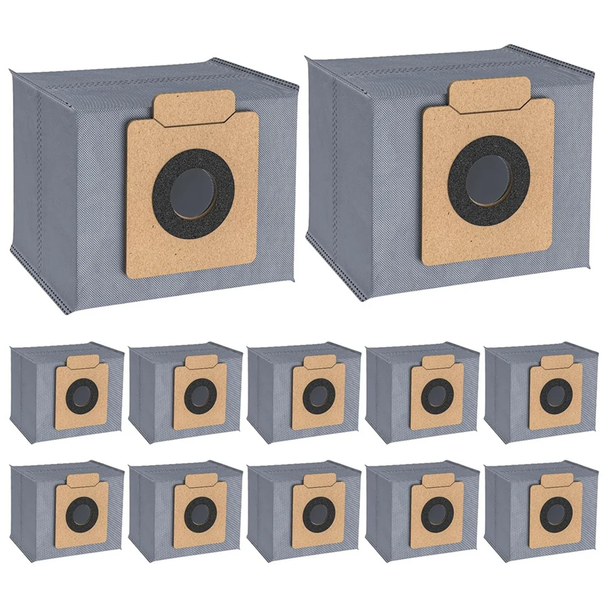 

Hot sale 12 Pack Replacement Dust Bag for Clean X8 Pro X10 Pro Omni Robot Vacuum Self-Empty Station Replcement Bags