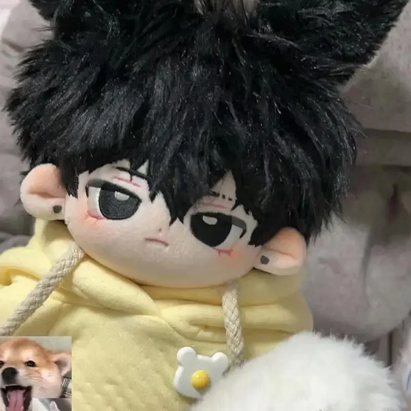 20cm 어린이 DIY 장난감 면화 인형 비 속성 잘 생긴 변경 인형 코트 소년과 소녀 인형 생일 선물 플러시 장난감 선물