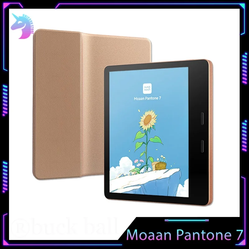 Moaan Pantone7 E-Book Reader Electronic 7 Inches Small Screen Reader With Reading Light Customized  Electronic Paper Gifts