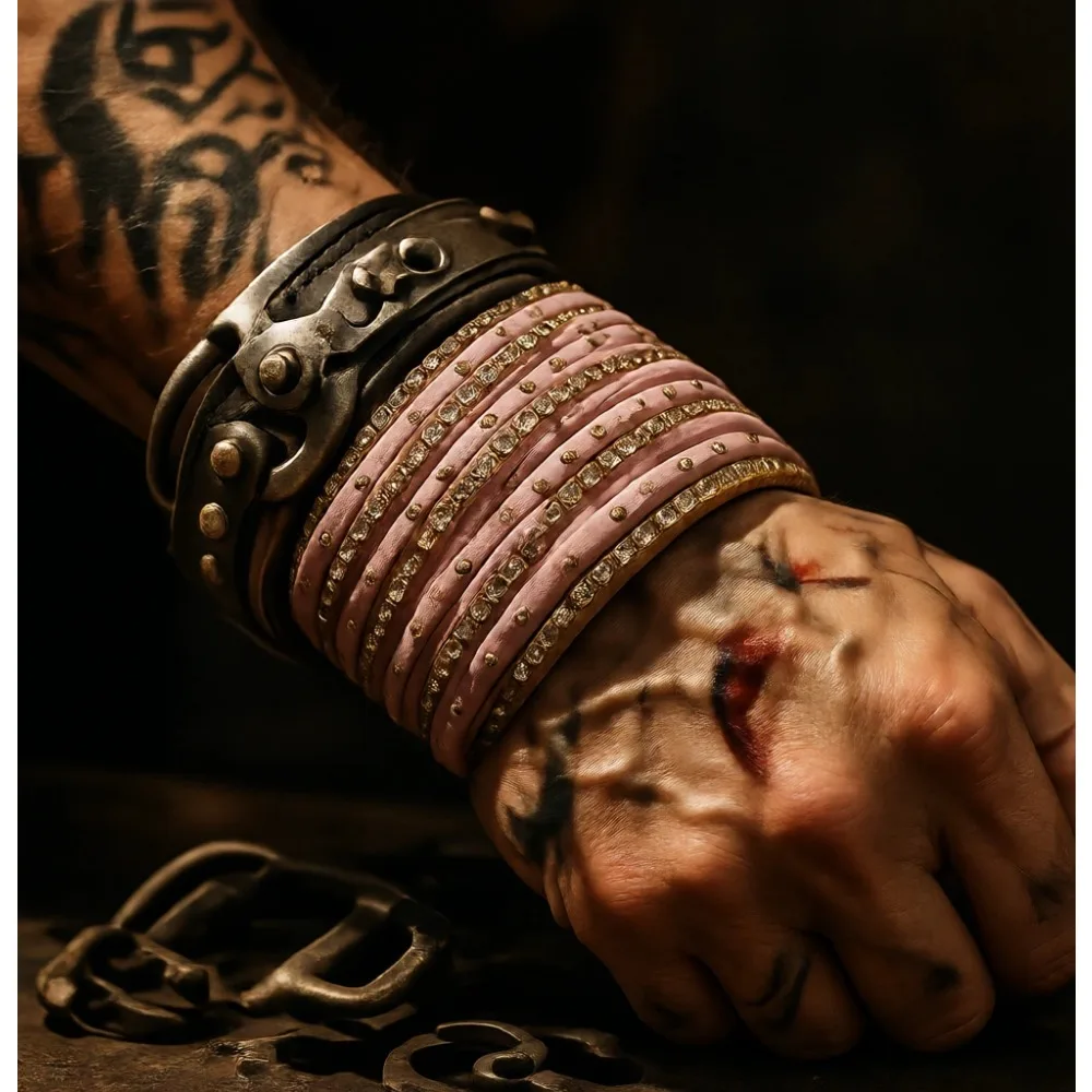 

Традиционный индийский набор браслетов для женщин: простые металлические браслеты с камнями CZ, ювелирные украшения