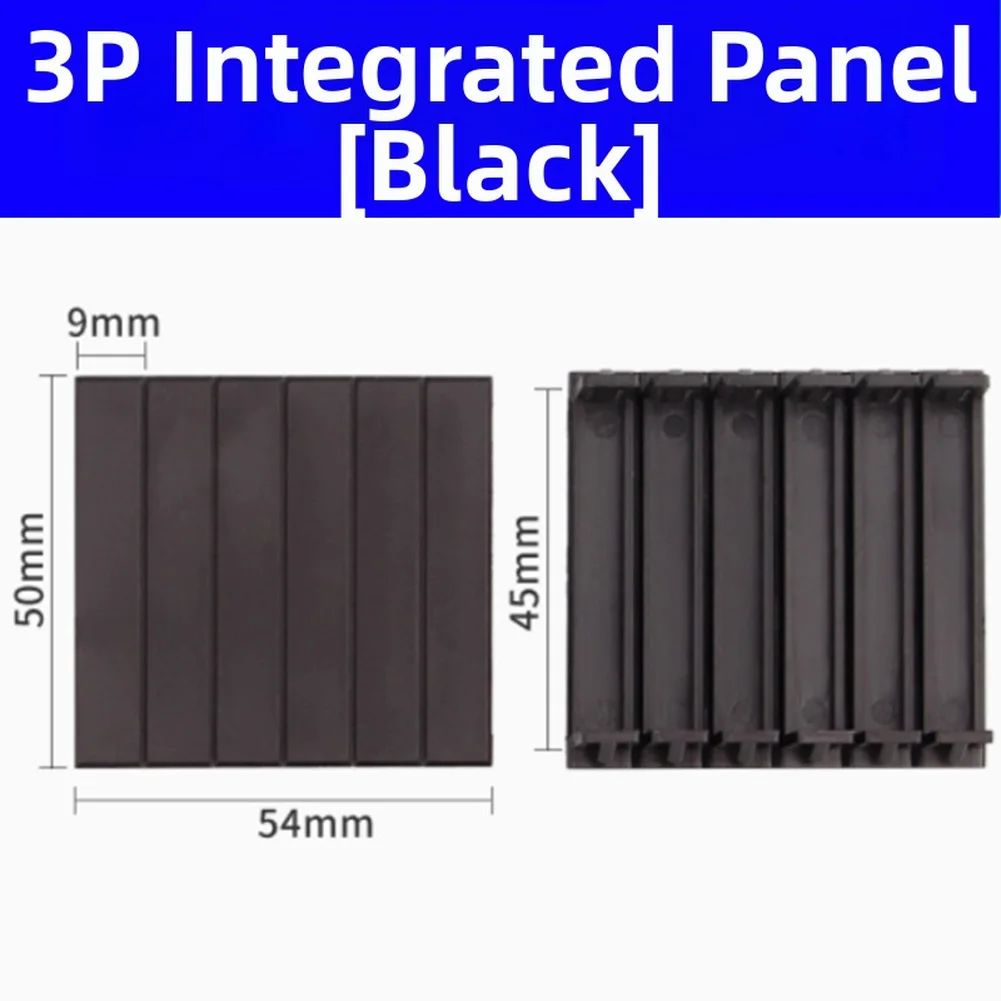 12Pcs Electrical Panel Slot Covers Blanking Strips For Fuse Box Distribution Board Hole Protection Dustproof Plastic 54x50mm