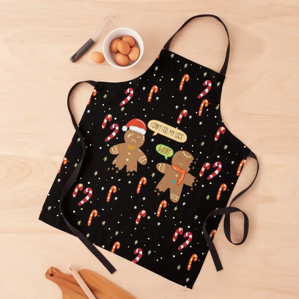 

Funny Christmas Saying - Cute Christmas Cookie Gingerbread Apron Kitchen Tools Things For The Home Costume Waiter Apron