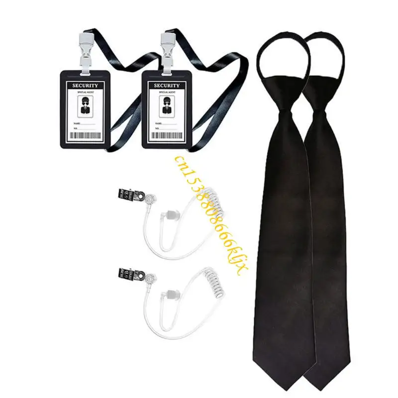 비밀 에이전트 복장 액세서리 성인 아이를위한 할로윈 비밀 요원 의상 066C