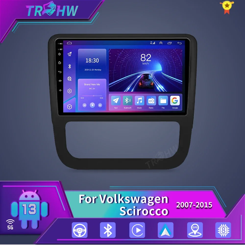 

CarPlay Android Auto Radio for Volkswagen Scirocco 2008-2013 4G Car Multimedia GPS 2din autoradio