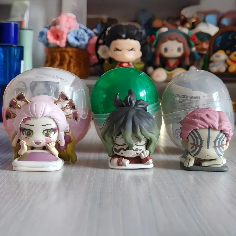 متوفر في المخزون اليابان Stasto الأصلي شيطان Slaye Rui Daki Gyutaro Akaza Ju No Kata لون جديد قوس Gashapon Pvc أنيمي الشكل اللعب الهدايا #4