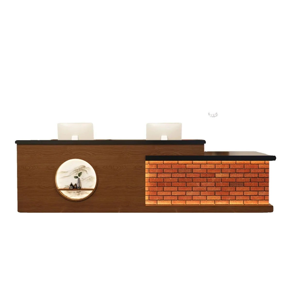 

Ретро новый китайский отель, проживание в семье, стойка регистрации, отель, горячий горшок, ресторан, касса, стойка для ванны для ног, стойка регистрации компании