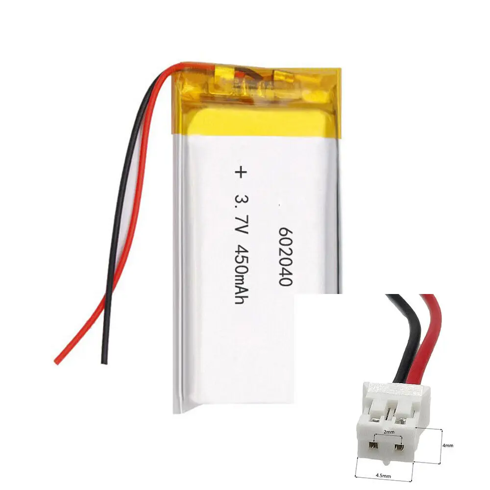 Rechargeable 3.7V 450Mah 602040   Polymer Ion Battery For CAMERA POWER BANK MP575  SMART WATCH GPS ELECTRIC TOYS MOBILE POWER