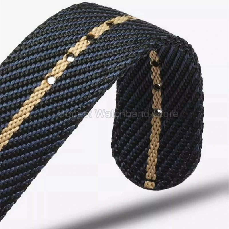 Leisure-ใช้กันน้ํากันน้ําไนลอนสําหรับ TUDOR Longines MIDO DW Rolex Omega STEEL BUCKLE Soft-Glide Comfort-Fit