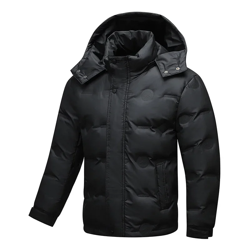 Winter Down Jacket Men's Luxury Lightweight Detachable Hooded White Duck Down Warm Jacket Men Casual Windproof Coat Snow Clothes