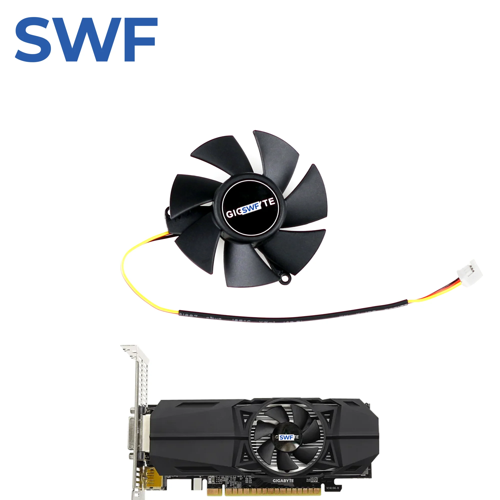 46MM FS1250-S2053A Cooling Fan For GIGABYTE GTX 1050 GT 1030 Low Profile GV-N730 710 Graphics Card Cooler Fan
