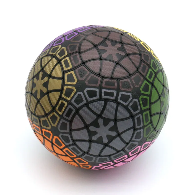 VeryPuzzle Football 66 Cube 32 Axis Black Sticker Shaped Sphere Five Magic Children Puzzle Toys Burn Brain