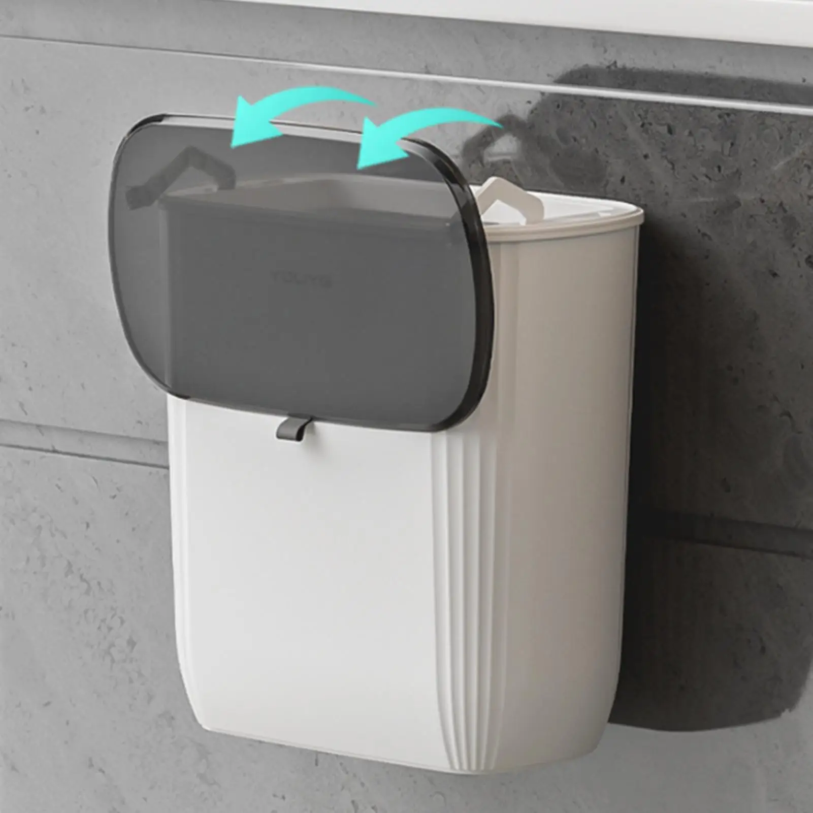 

Мусорный бак на дверь шкафа, большой мусорный бак для ванной комнаты с крышкой, организация дома для раковины, стола, общежития, угловая дверь для стирки, туалета