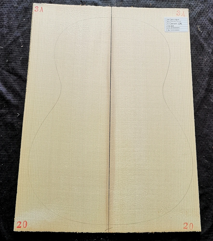HUATOOL- AAA Classical Single Board Guitar Spruce German Spruce Making Guitar Accessories Materials