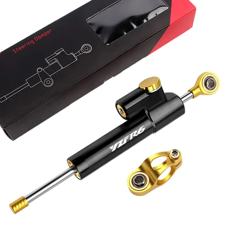 مثبط التوجيه ينطبق دراجة نارية استقرار التوجيه المثبط قوس جبل تعديل لياماها YZF600 YZF R6 2003 2004 2005