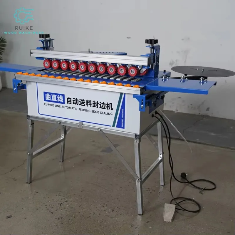 【Popular】Automatic Portable PVC Edge Banding Machine Small Straight And Curve Edge Tape Machine Woodworking Machinery For Melami