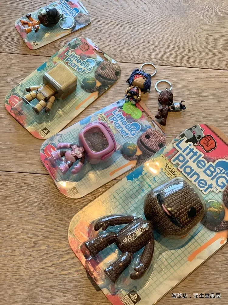 LittleBigPlanet Sackboy Cute Game Anime Figurine Keychain Models Kawaii Little Big Planet Robot Kitty Action Figure Toys Gift