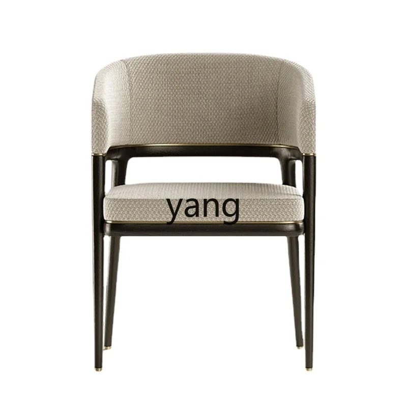 

CX New Chinese Style Solid Wood Fabric Modern Minimalist with Armrest Tea Table Hotel Sales Office Lobby Conference Chair