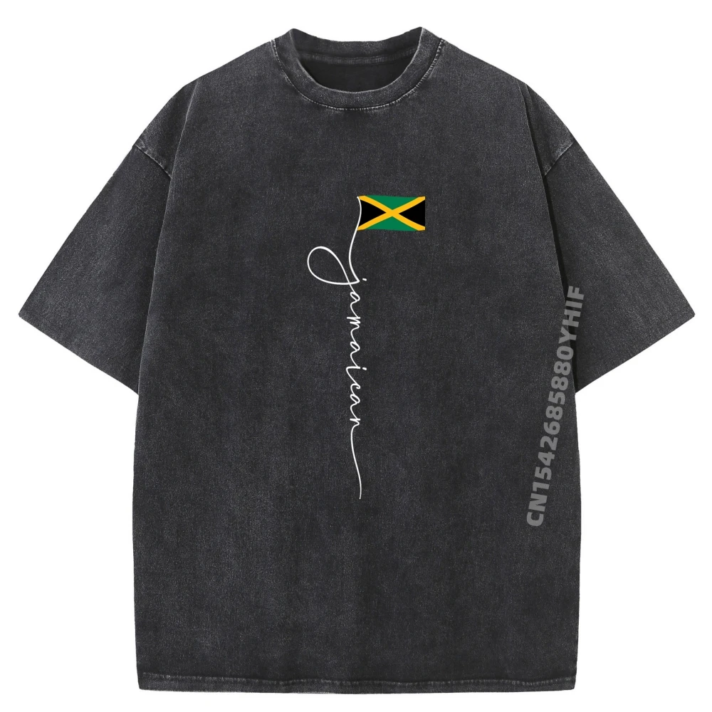 

Ямайка подпись ямайский флаг графические рубашки мужская одежда минималистичные потертые футболки топы с нормальным принтом