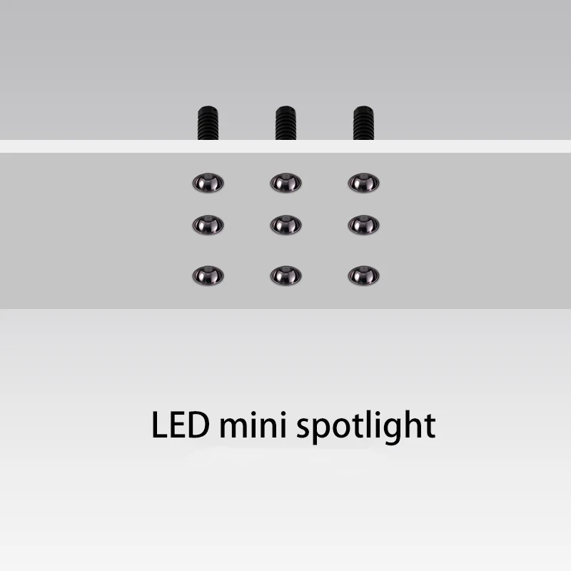 SYL Led Mini Spotlights Borderless Spot Light Small COB Ceiling Lamp Opening 30mm Trimless Foco Aluminum Lights White Black