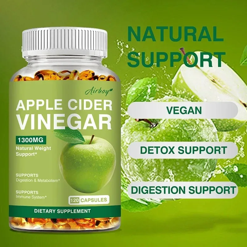 خل التفاح - حرق الدهون، مثبط الشهية، التمثيل الغذائي، إزالة السموم والتطهير، إدارة الوزن