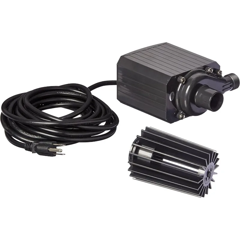 

Inc., Pondmaster Pond-Mag, водяной насос с магнитным приводом, 1200 галлонов в час, черный, 02722