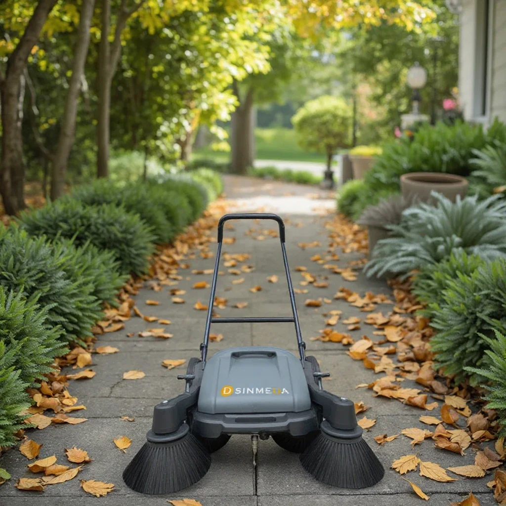 

Electric Walk-Behind Sweeper for Home Restaurant Hotel Printing Shop Use Automatic Cleaning Motor Engine Brush New Condition