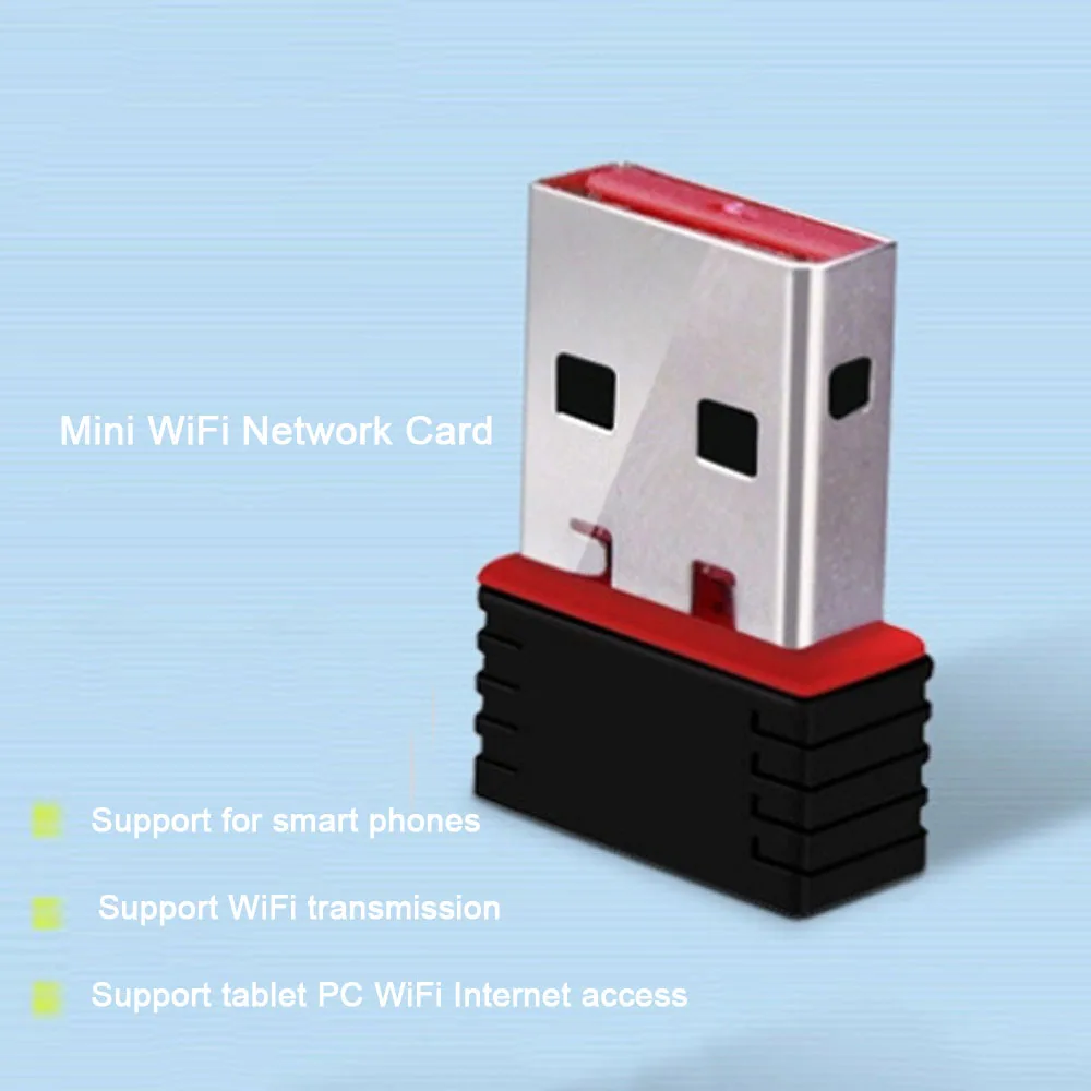 Mini 150Mbps USB Wifi Adapter Receiver Chip7601/8188 Wireless Network Card Mini-Usb Wi-Fi Dongle Adapter For PC Desktop Laptop