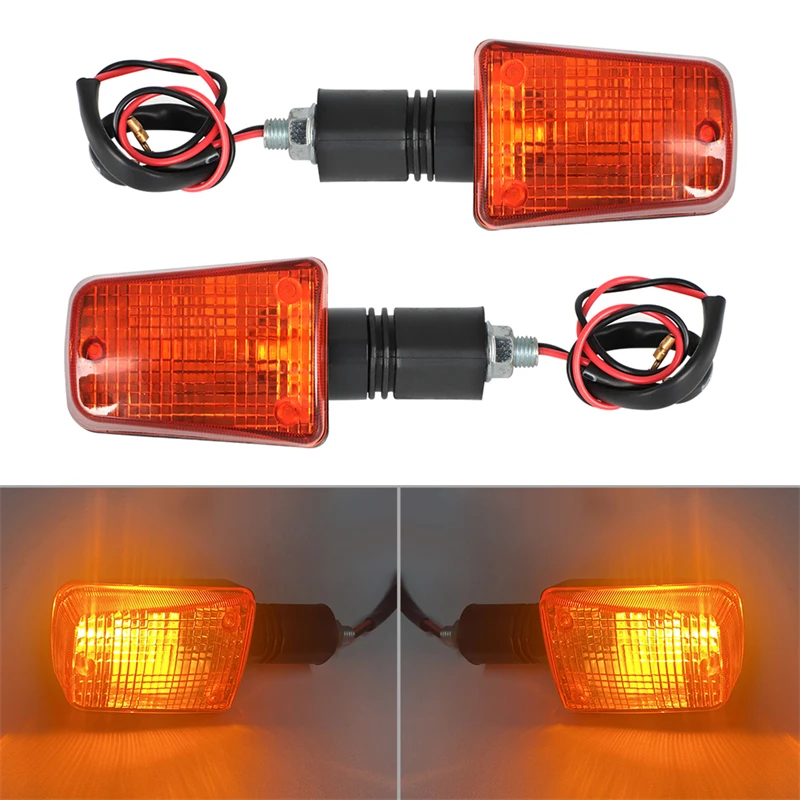 

For Suzuki DR350 DR650 DR 125 200 250 250S 350 350S GSXR 750 1100 RF600 RF900 Bandit 1200 Short-Stem Turn Signals 1990 1992 2018