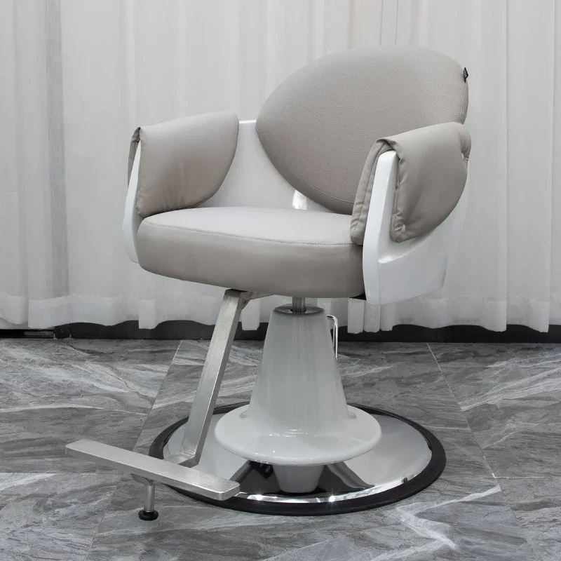 

Modern Barbershop Minimalist Design Barber Chair Perm Hair Dyeing Luxury Barber Chair Silla De Barbería Salon Furniture HYBC