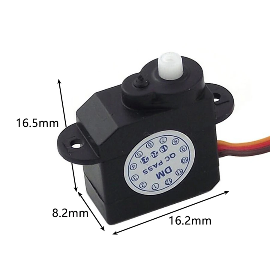 4pcs 2.1g Micro Servo 180 Degree DM-S0020 2g Mini servo 4.8V-6V for RC Hobby Parts