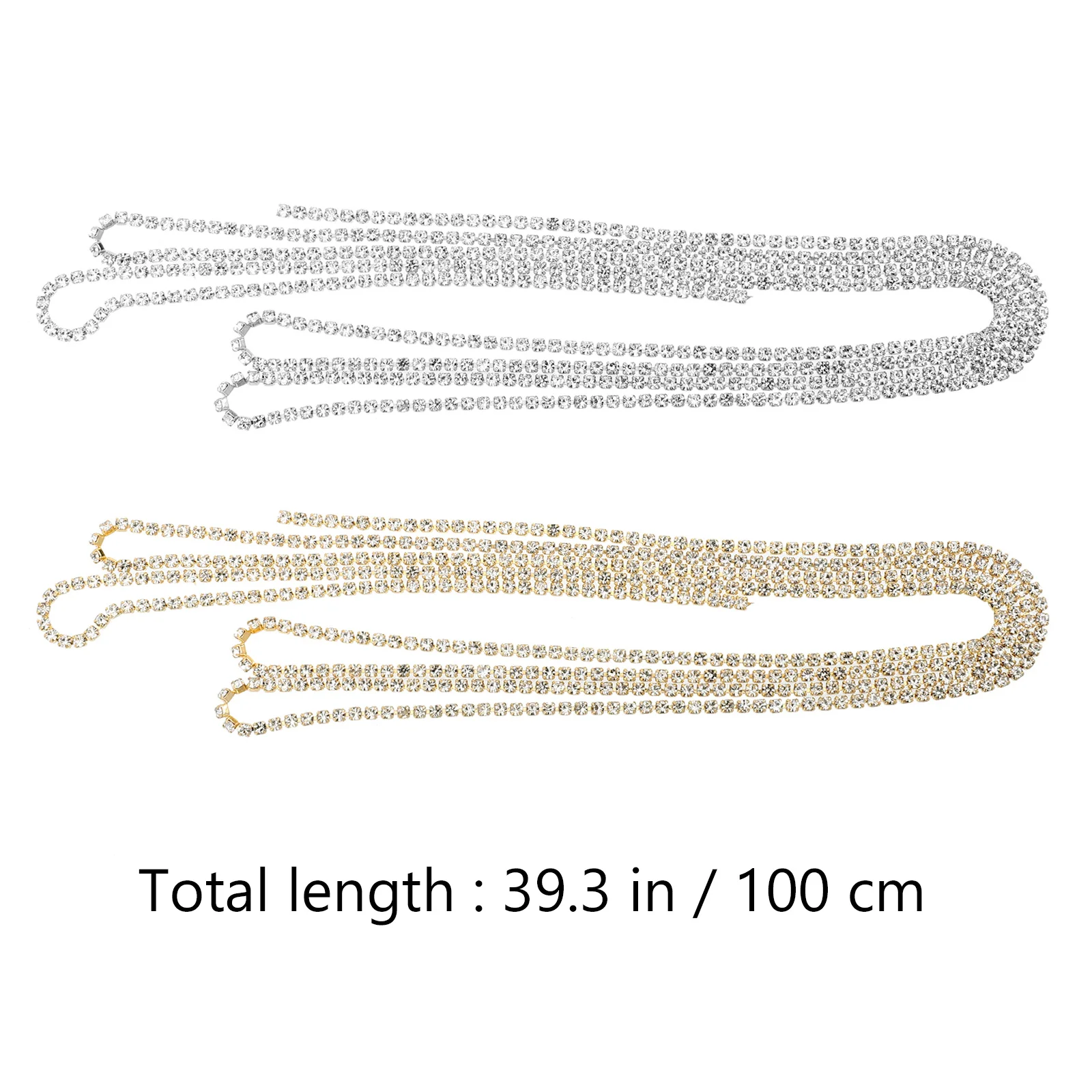 2 قطعة سلسلة الراين المياه الفن اكسسوارات لامعة مسمار السحر ل عمليات تجميل الأظافر Diy بها بنفسك الديكور مسمار سلسلة مجوهرات ترصيع الزخرفية