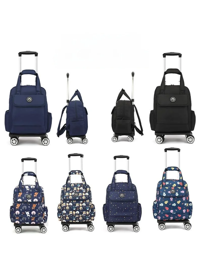 ultra-lightweight-waterproof-16-inch-printed-carry-on-luggage-short-trip-travel-handheld-bag-wheel-spinner-for-travel-and-tou