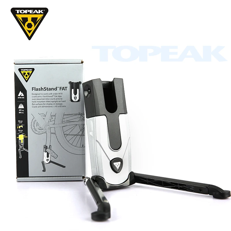 Topeak TW007 Bicycle Footrest Support Mountain Road Bike Kickstand FlashStand FAT Adjustable Crank MTB Bicycle Leg Floor Stand