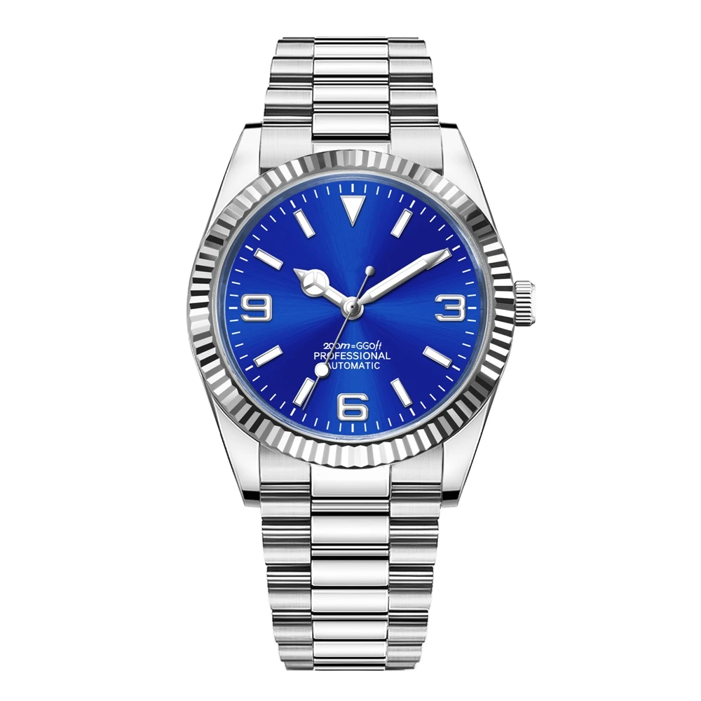 Reloj de lujo con logotipo personalizado para hombre y mujer, 36MM/39MM, NH35 /MIYOTA, relojes de pulsera mecánicos automáticos, Reloj luminoso de zafiro resistente al agua