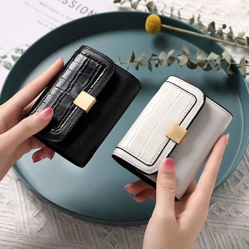 Fashion Luxury PU Leather Wallets Women Ladies Solid Color Coin Purse Card Bag for Female Money Clip Wallet Cardholder