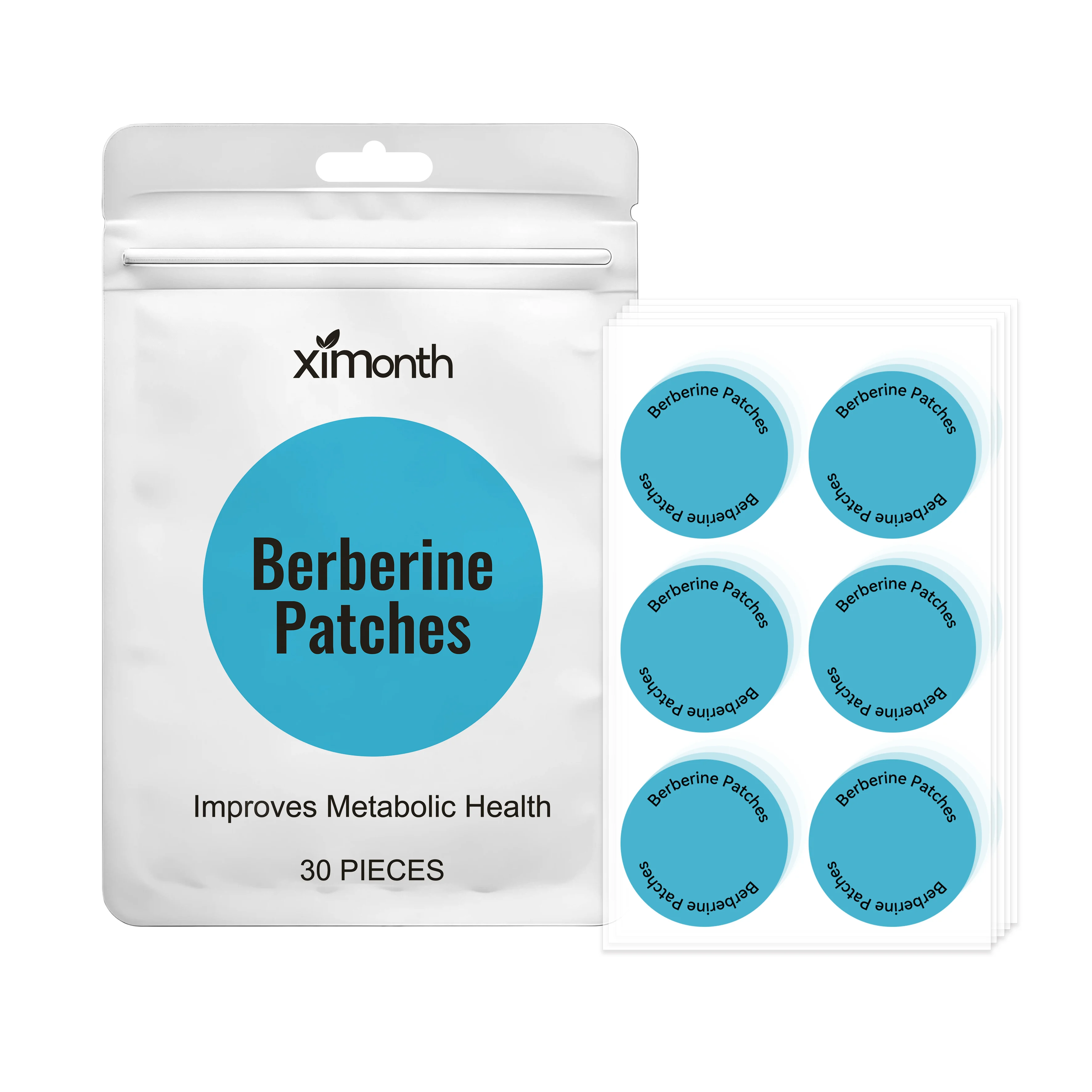 30pcs Berberine Patches Body Contouring Shaping Suppressing Appetite Weight Loss Slimming Patch For Women Weight Management Tool - view 2